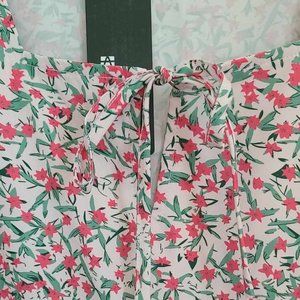 NWT Allegra K Floral Dress - XL